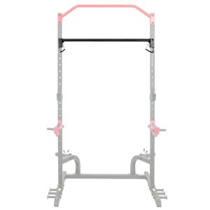 Adjustable Pull Up Bar Attachment for Power Racks and Cages